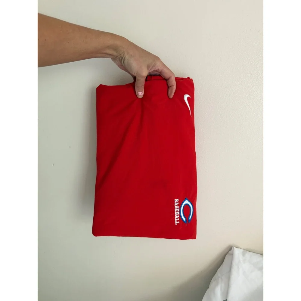 Nike Cincinnati reds Baseball Dri-FIT Red Windshirt Pullover V-Neck Mens XL